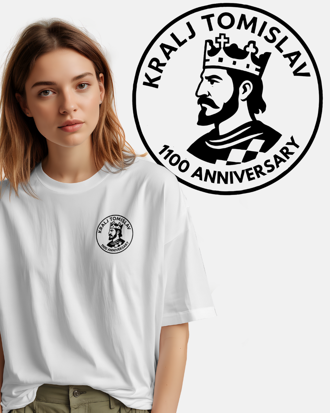 Kralj Tomislav 1100 Anniversary T-Shirt - White